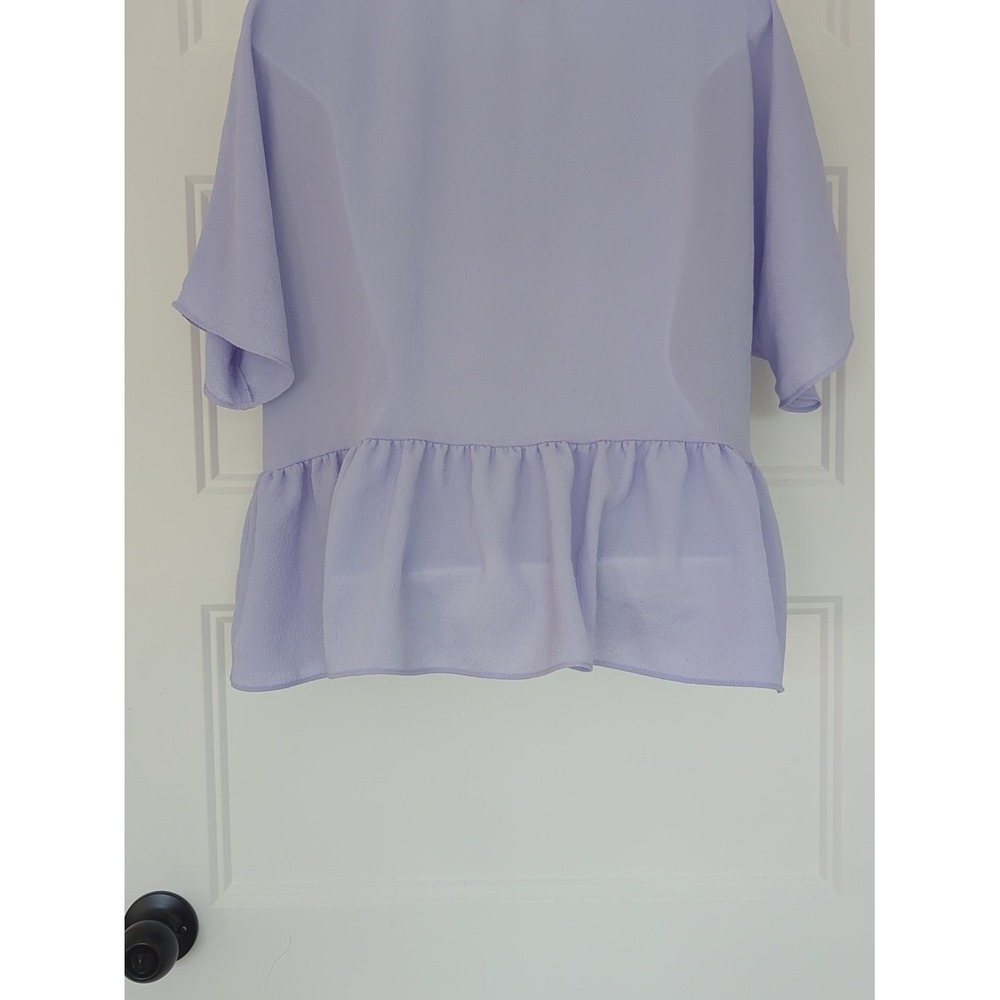 Wilfred Aritzia Lilac Peplum Blouse Size S Flowy Feminine Top - Picture 7 of 7
